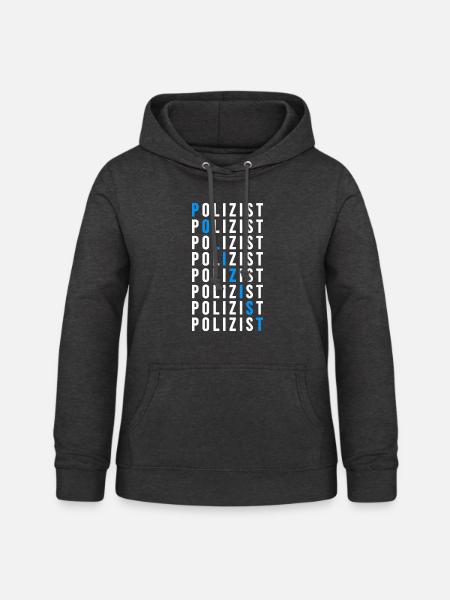 Polizist - Frauen Hoodie - Anthrazit