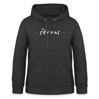 Salut bavarois - Sweat à capuche Femme - charbon - Devant - AI Model Female 172 light (172cm)