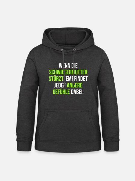 Schwiegermutter Familie Spruch - Frauen Hoodie - Anthrazit