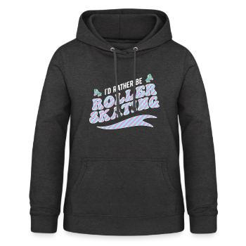 Roller Skating Inline Skating Inline Skates - Women's Hoodie - charcoal grey - Front - AI Model Female 172 light (172cm)