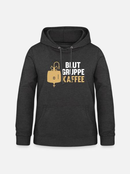 Kaffee Koffein Kaffee Trinker Geschenk - Frauen Hoodie - Anthrazit