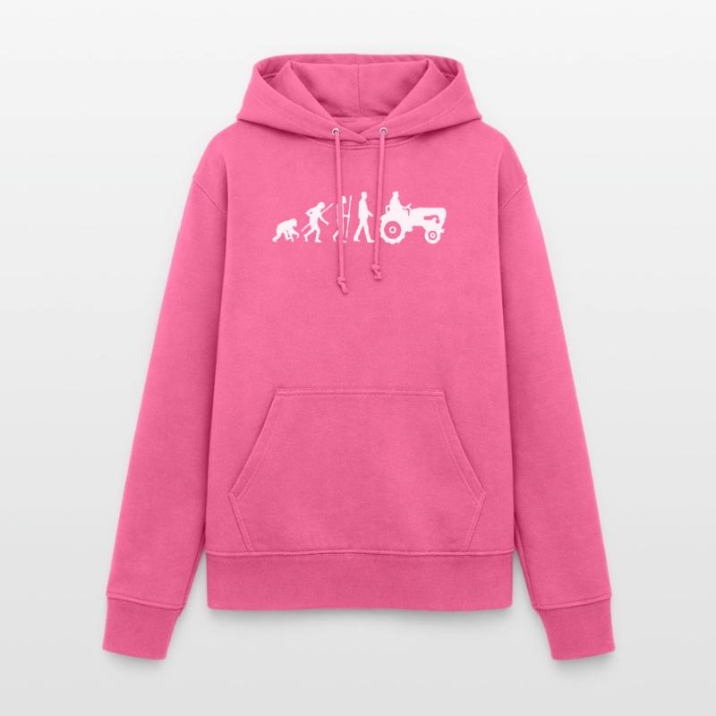 Evolution Traktor Bauer Geschenk Idee Frauen Hoodie