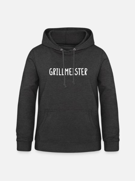 Grillmeister - Frauen Hoodie - Anthrazit