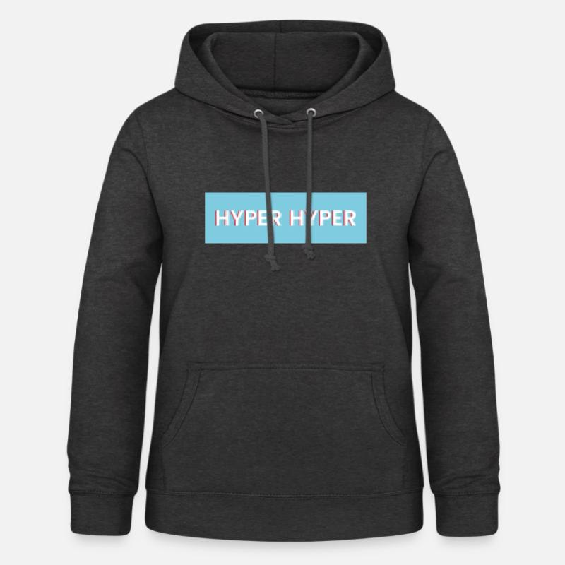HYPER HYPER pixel - Sweat à capuche Femme - charbon