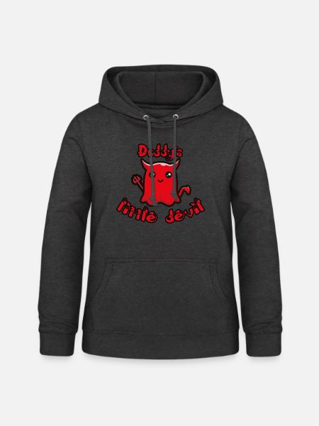 Daddys little devil - Frauen Hoodie - Anthrazit