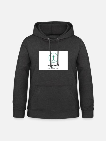 Menschheit Bewahren Symbol - Frauen Hoodie - Anthrazit