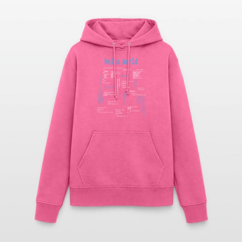 Hello World Programmeur Langages de programmation Nerd Sweat à capuche Femme