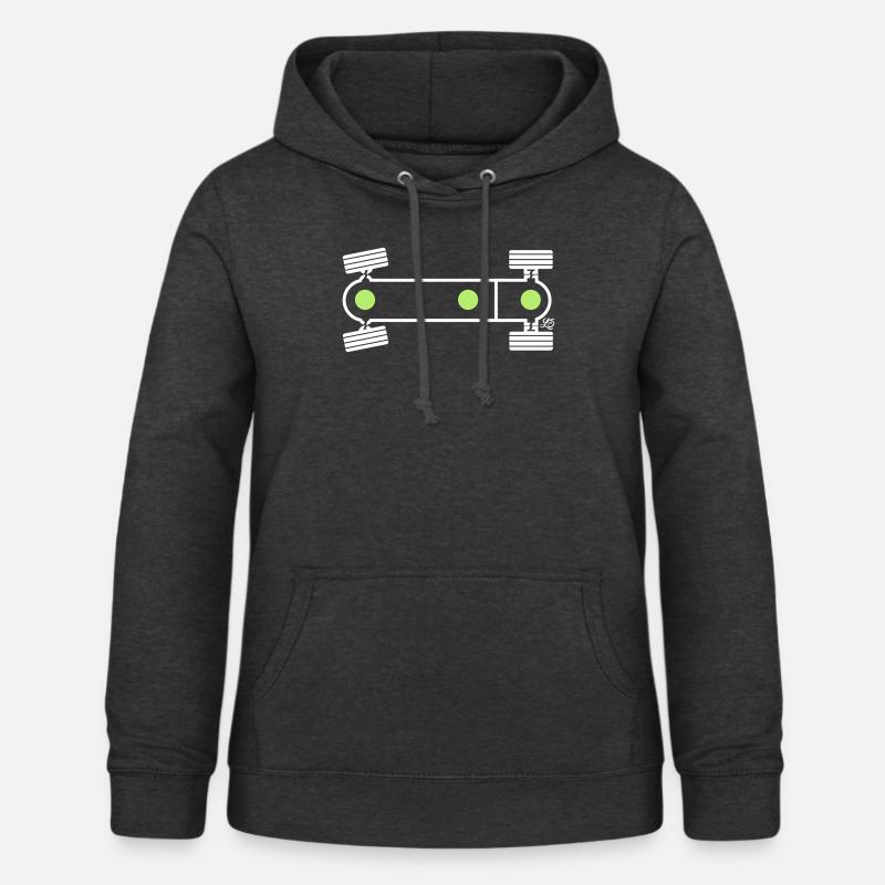 Syncro Diff Lock weiss - Frauen Hoodie - Anthrazit