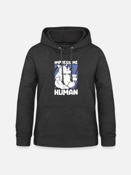 Rhino Nashorn - Frauen Hoodie - Anthrazit