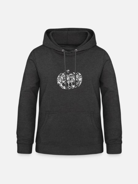 Halloween Pumpkin Pattern Pumpkin - Frauen Hoodie - Anthrazit