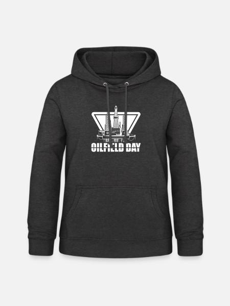 Ölfeld Bohrinsel - Frauen Hoodie - Anthrazit