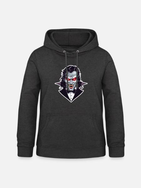 VAMPIR - Frauen Hoodie - Anthrazit