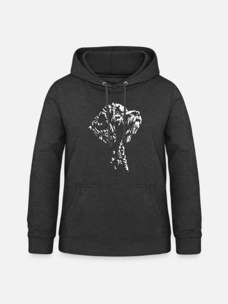 Cockapoo Silhouette Hunde Hund Wilsigns - Frauen Hoodie - Anthrazit
