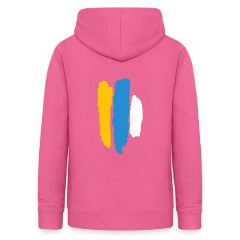 flag Canaria - Frauen Hoodie - Pink - Hinten - AI Model Female 172 light (172cm)