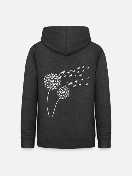Pusteblume aus Islandpferden - Frauen Hoodie - Anthrazit