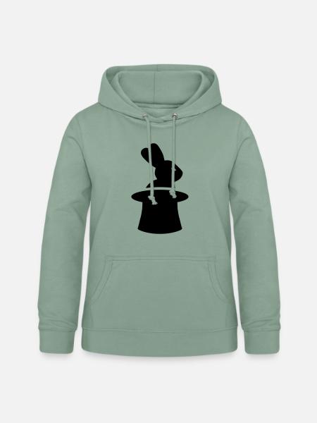 Zauberer - Frauen Hoodie - Graugrün