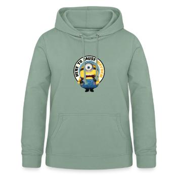 Minions Here To Cause Mayhem Mit Minion - Frauen Hoodie - Graugrün - Vorne - AI Model Female 172 light (172cm)