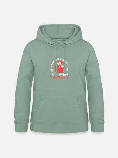 Drag Race - Frauen Hoodie - Graugrün