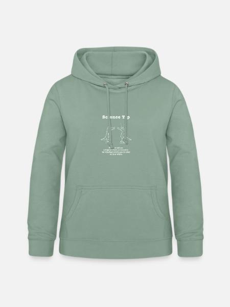 Science Tip Krokodil Vergleich - Frauen Hoodie - Graugrün
