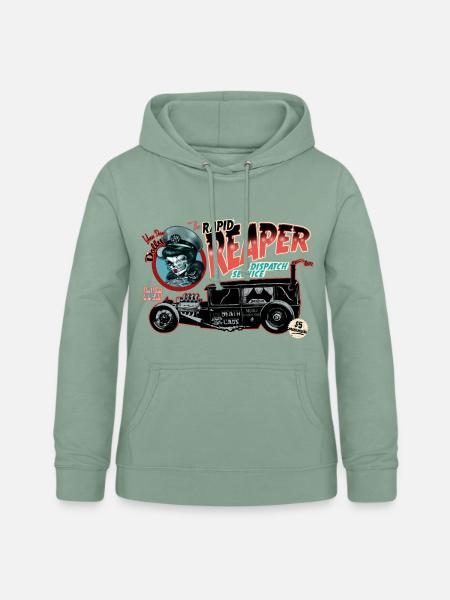 Alchemy England Abholservice Vom Leichenwagen - Frauen Hoodie - Graugrün