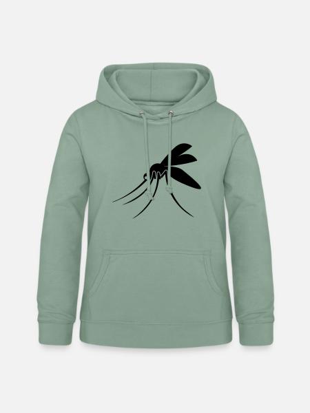 Mücke - Frauen Hoodie - Graugrün
