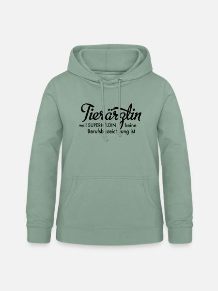 Tierärztin - Frauen Hoodie - Graugrün