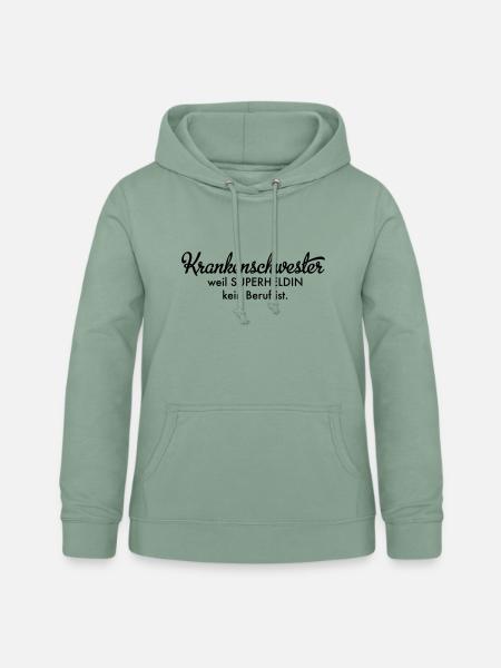 Krankenschwester - Frauen Hoodie - Graugrün