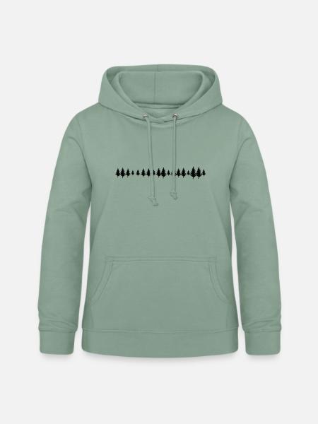 Wald - Frauen Hoodie - Graugrün