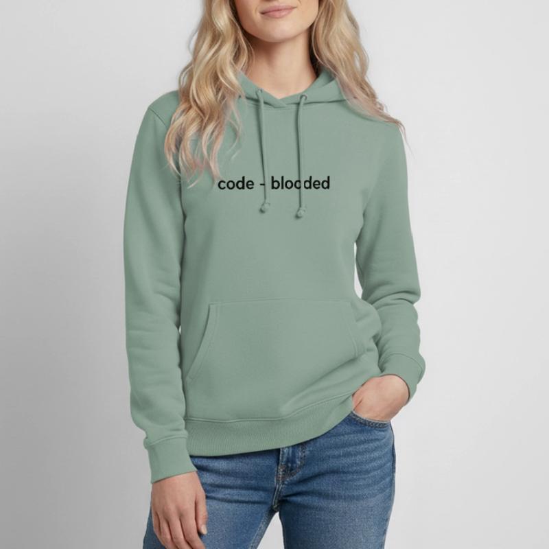 Code Blooded Programming Software Developer Admin Frauen Hoodie