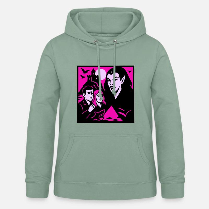 Comtesse vampire - Sweat à capuche Femme - vert-de-gris
