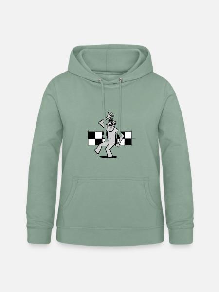 Ska tanzen - Frauen Hoodie - Graugrün