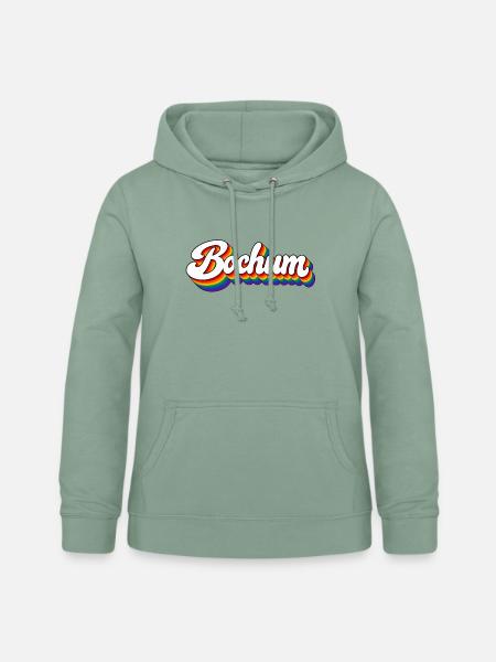 Bochum - Regenbogen - Ruhrpott - Deutschland - Frauen Hoodie - Graugrün