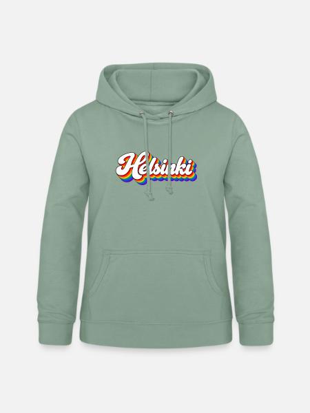 Helsinki - Finnland - Suomi - Finland - finnisch - Frauen Hoodie - Graugrün