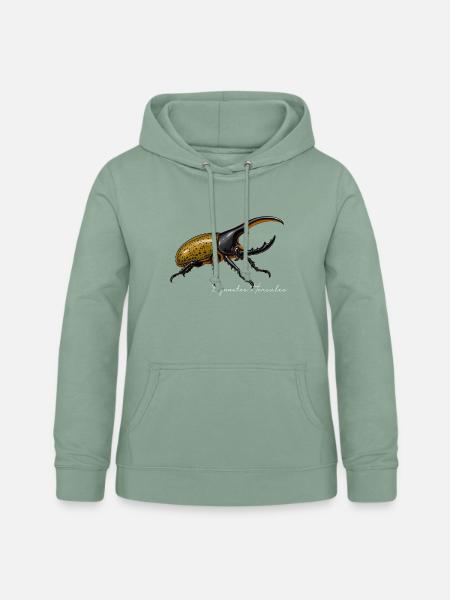 Herkuleskäfer Dynastes hercules - Frauen Hoodie - Graugrün