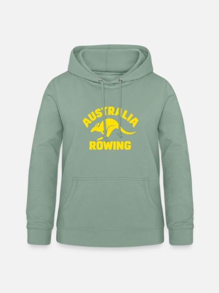Australia Rowing - Australien Rudern - Känguru - Frauen Hoodie - Graugrün