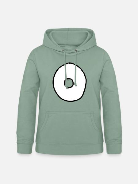 O Buchstabe - Frauen Hoodie - Graugrün