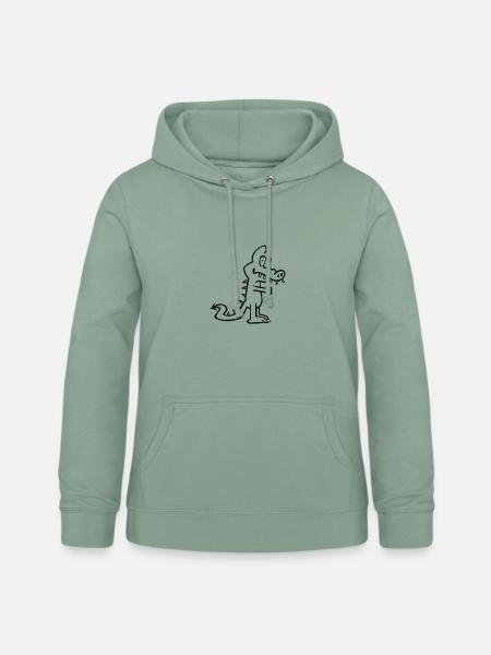 Dragon - Frauen Hoodie - Graugrün