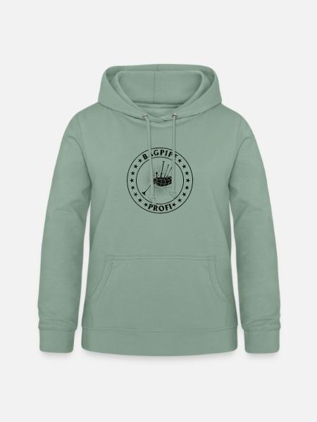 Bagpipe Profi Bagpipe Player - Frauen Hoodie - Graugrün