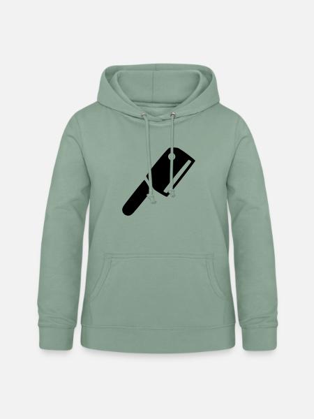 messer küche / knife kitchen - Frauen Hoodie - Graugrün