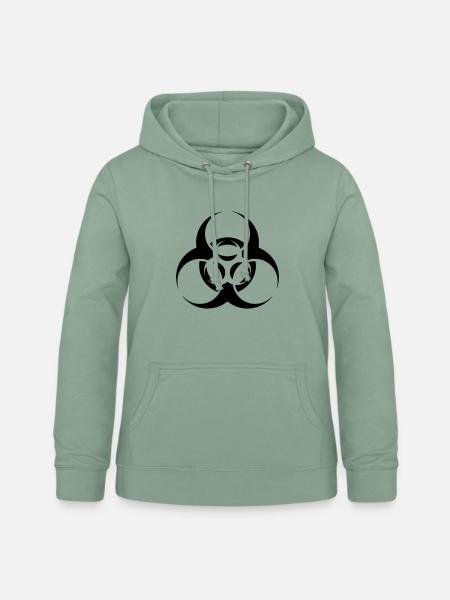 Biohazard - Frauen Hoodie - Graugrün