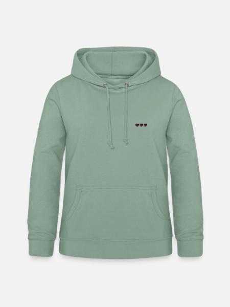 Drei Leben - Frauen Hoodie - Graugrün