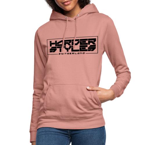 HarderStyles-logo sort - Dame hoodie