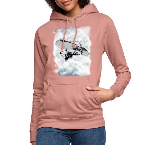 You can fly. Paragliding in the clouds - Women's Hoodie