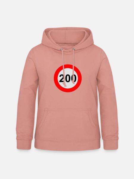 Geschwindigkeitsbegrenzung 200 km/h - Frauen Hoodie - Altrosa