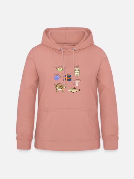 HÄLSINGLAND - Frauen Hoodie - Altrosa