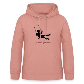 Mir reichts. Ich geh schaukeln. - Frauen Hoodie - Altrosa - Vorne - AI Model Female 172 light (172cm)