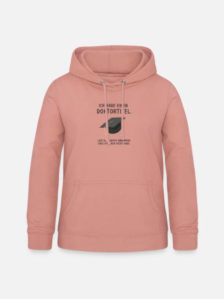 Doktortitel - Frauen Hoodie - Altrosa