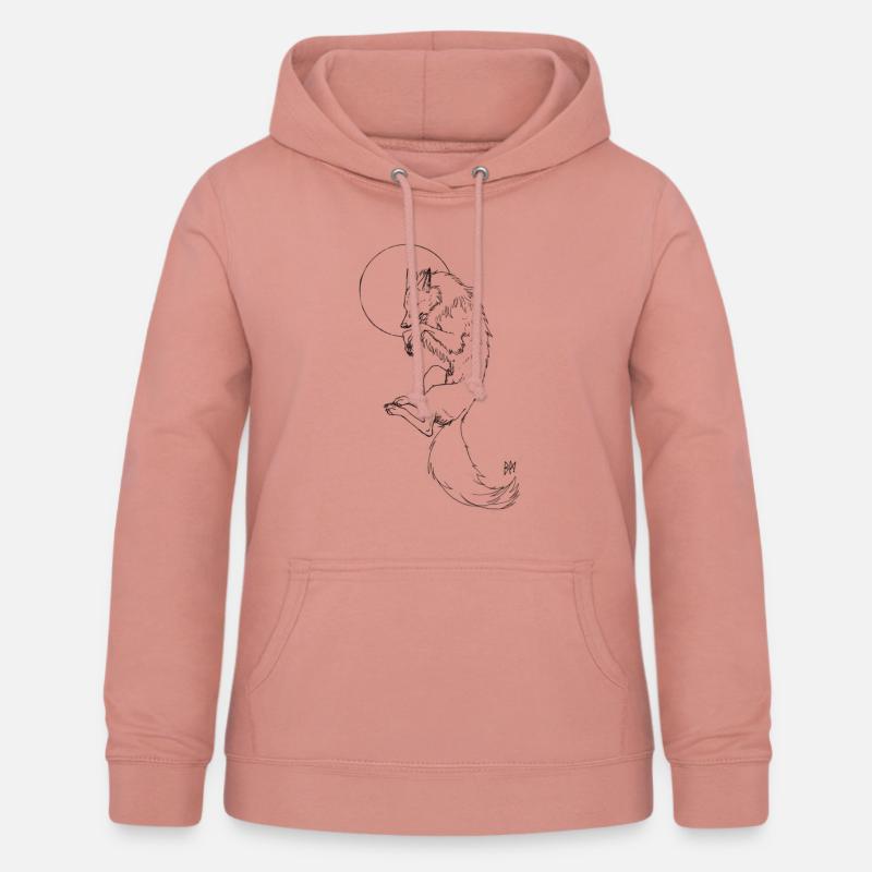 Wolf Moon Blumar - Sweat à capuche Femme - rose poudré