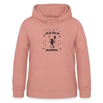 Sternzeichen Skorpion - Frauen Hoodie - Altrosa - Vorne - AI Model Female 172 light (172cm)