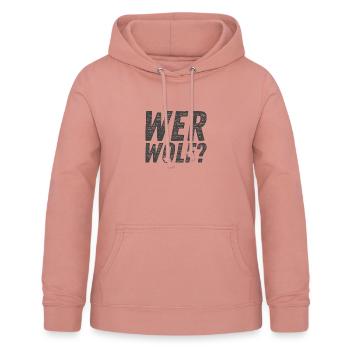 Wer Wolf - Frauen Hoodie - Altrosa - Vorne - AI Model Female 172 light (172cm)